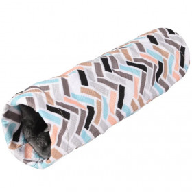 Мек тунел за дребни гризачи Flamingo TUNNEL CLAVIO MULTICOLOUR 25x6x6CM